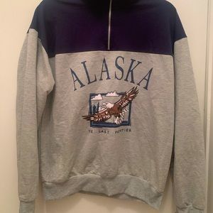 Retro Alaska half zip
